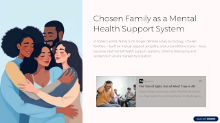 Chosen Family as a Mental Health Support System