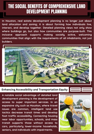 Sustainable Land Development Planning Services