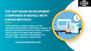 Top Software Development Companies in Mohali  Caron Infotech
