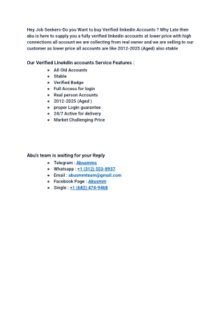 buy verified linkedin accounts Abusmm