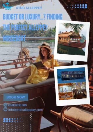 Alleppey Houseboats, Boathouse Alappuzha kerala | ATDC