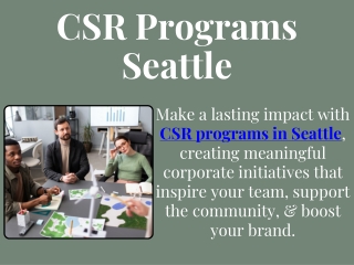 CSR Programs Seattle