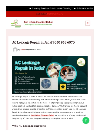 AC Leakage Repair in Jadaf