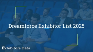 Dreamforce Exhibitor List