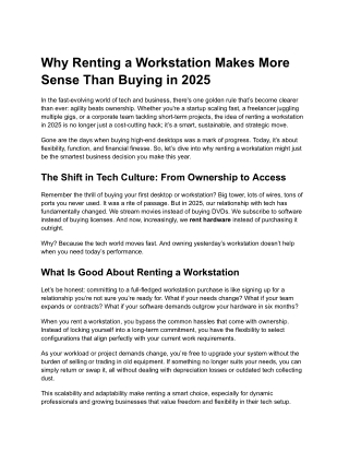 Flexible Rental Plans for Laptops: From Day to Year-Long Subscriptions