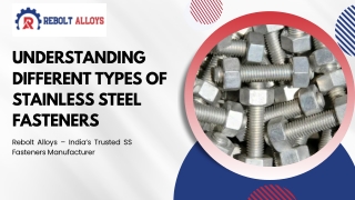 Understanding Different Types of Stainless Steel Fasteners (1)