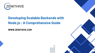 Building High-Performance Backends with Node.js: Best Practices for Scalability