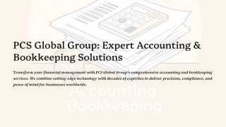 Accounting and Bookkeeping Solutions
