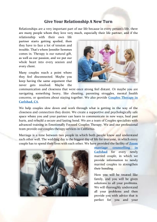 Give Your Relationship A New Turn