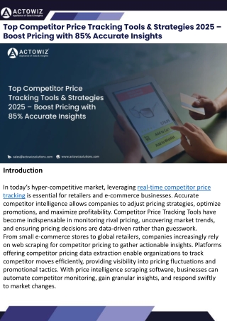 Top Competitor Price Tracking Tools & Strategies 2025