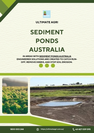 Sediment ponds Australia