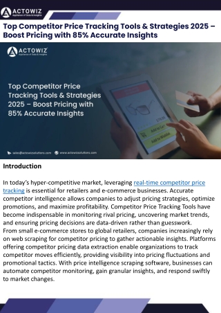 Top Competitor Price Tracking Tools & Strategies 2025