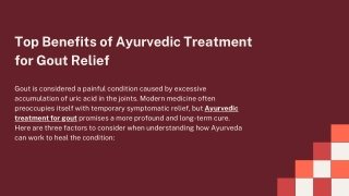 78  Top Benefits of Ayurvedic Treatment for Gout Relief
