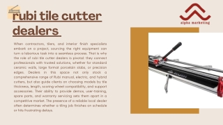 tile cutter