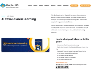 AI Revolution in Learning - MapleLMS eBook
