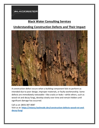 Understanding Decay Fungi from Construction Defects