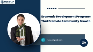 Economic Development Programs That Promote Community Growth