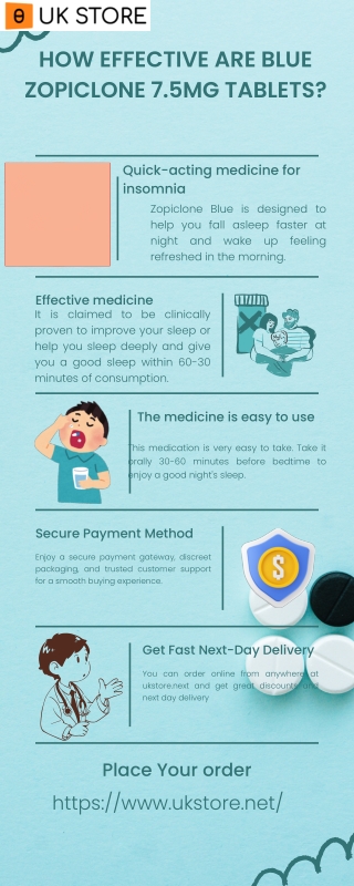 How Effective Are Blue Zopiclone 7.5mg Tablets