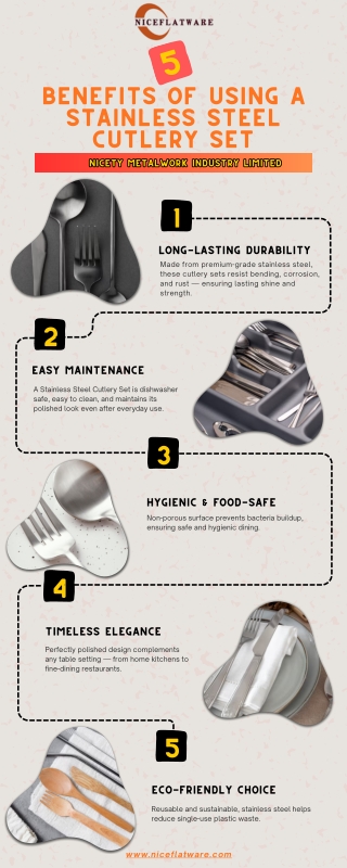 Benefits of Using a Stainless Steel Cutlery Set  Nicety Metalwork Industry Limited