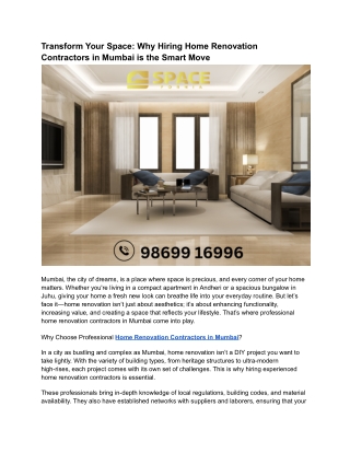 Transform Your Space_ Why Hiring Home Renovation Contractors in Mumbai is the Smart Move