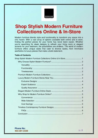 Shop Stylish Modern Furniture Collections Online