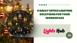 6 Great Office Lighting Solutions For Your Workspace