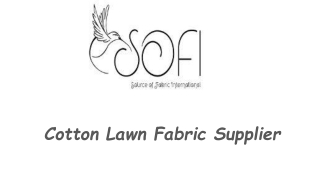 Cotton Lawn Fabric Supplier