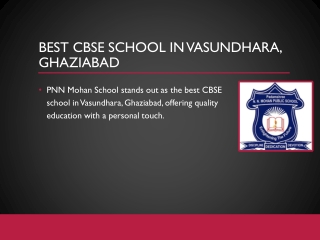 Best CBSE School in Vasundhara, Ghaziabad