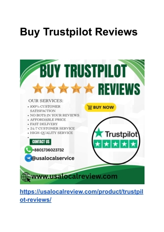 Buy Trustpilot Reviews