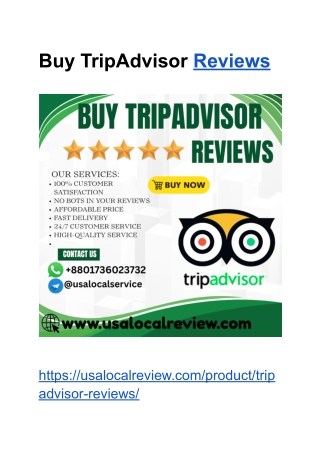 Buy TripAdvisor Reviews