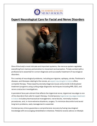Expert Neurological Care for Facial and Nerve Disorders