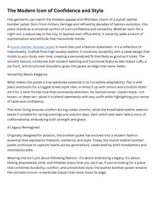 The Modern Icon of Confidence and Style