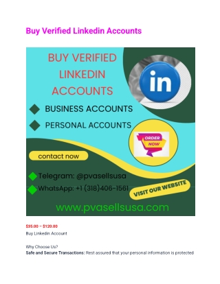 Buy Verified Linkedin Accounts