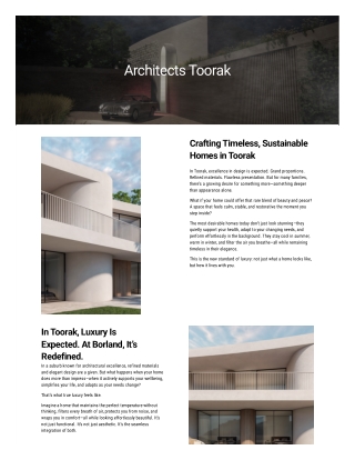 Architects Toorak