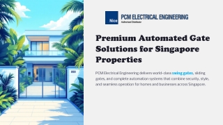 Why Choose Swing Gates in Singapore for Your Property?
