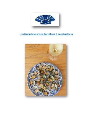 restaurante marisco Barcelona | puertecillo.es