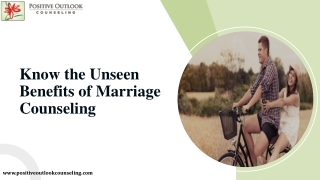 Know the Unseen Benefits of Marriage Counseling