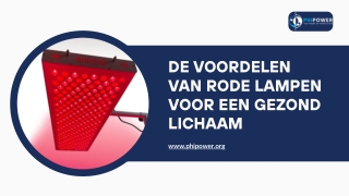 De voordelen van een rood licht lamp voor je gezondheid | Phipower