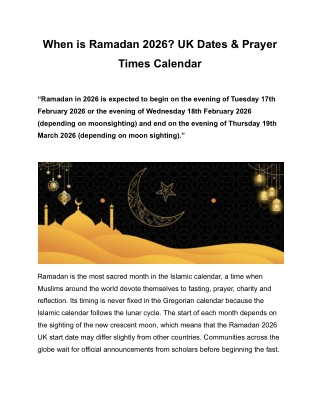 When is Ramadan 2026_ UK Dates & Prayer Times Calendar