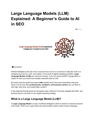 Large Language Models (LLM) Explained_ A Beginner’s Guide to AI in SEO