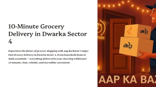 10-Minute Grocery Delivery in Dwarka Sector 4