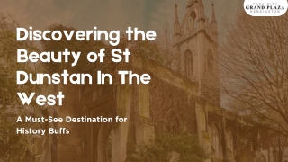 St Dunstan In The West London | Historic Church Gem