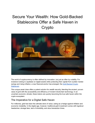 Secure Your Wealth_ How Gold-Backed Stablecoins Offer a Safe Haven in Crypto