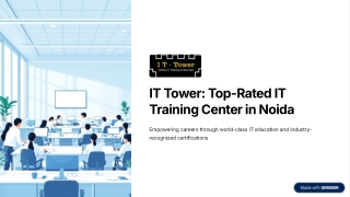 IT Tower: Top-Rated IT Training Center in Noida