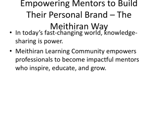 Meithiran_Mentors_SEO_Presentation