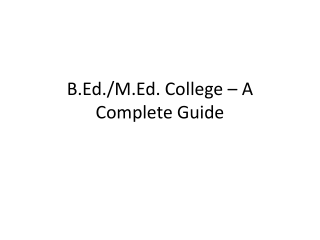 BEd_MEd_College_Presentation