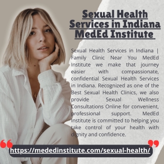 Sexual Health Services in Indiana  MedEd Institute