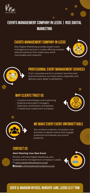 Events Management Company in Leeds Rise Digital Marketing