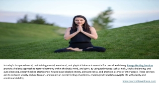 Energy Healing Services Massage Wellness Center