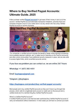 Where to Buy Verified Paypal Accounts_ Ultimate Guide..2025